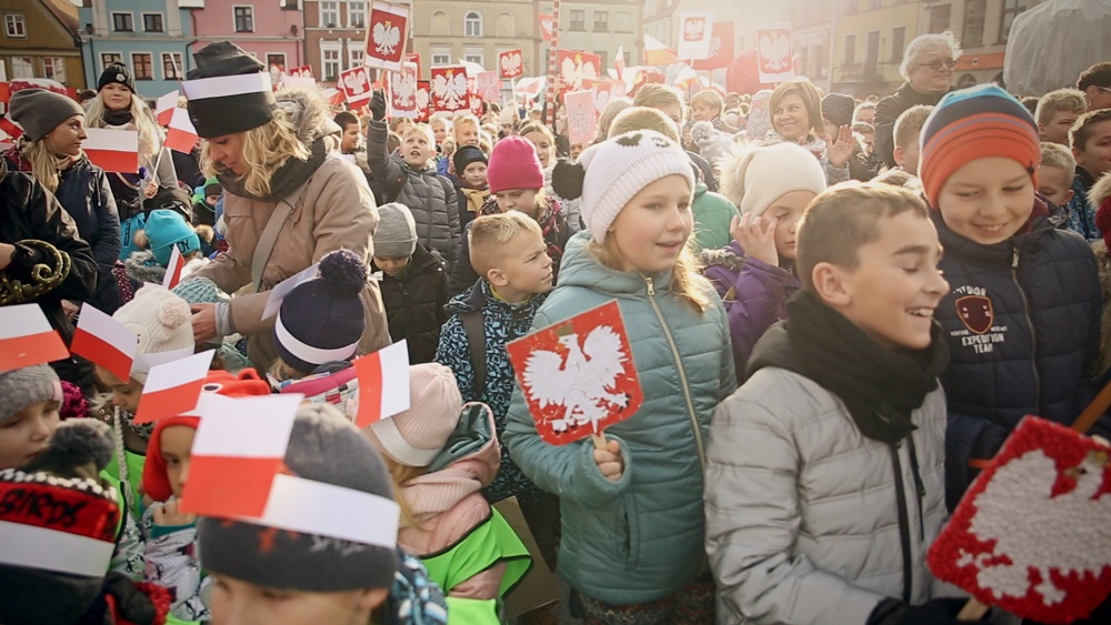 Bicie rekordu Polski we wspólnym śpiewaniu hymnu