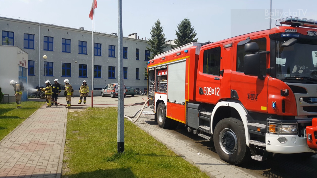 Akcja Straży Pożarnej w Zespole Szkół nr 1 we Władysławowie