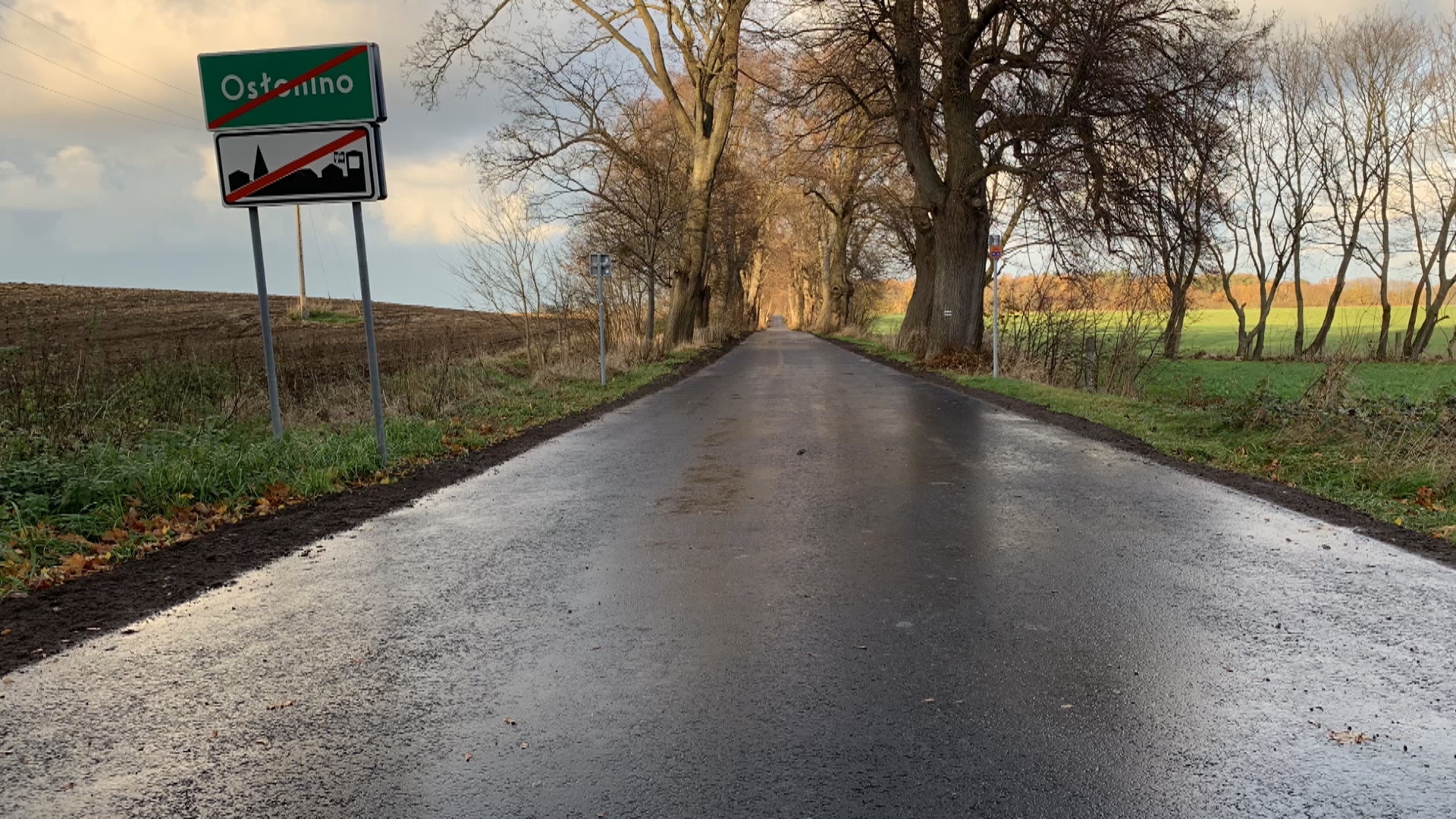 Droga pomiędzy Osłoninem, a Rzucewem już po remoncie