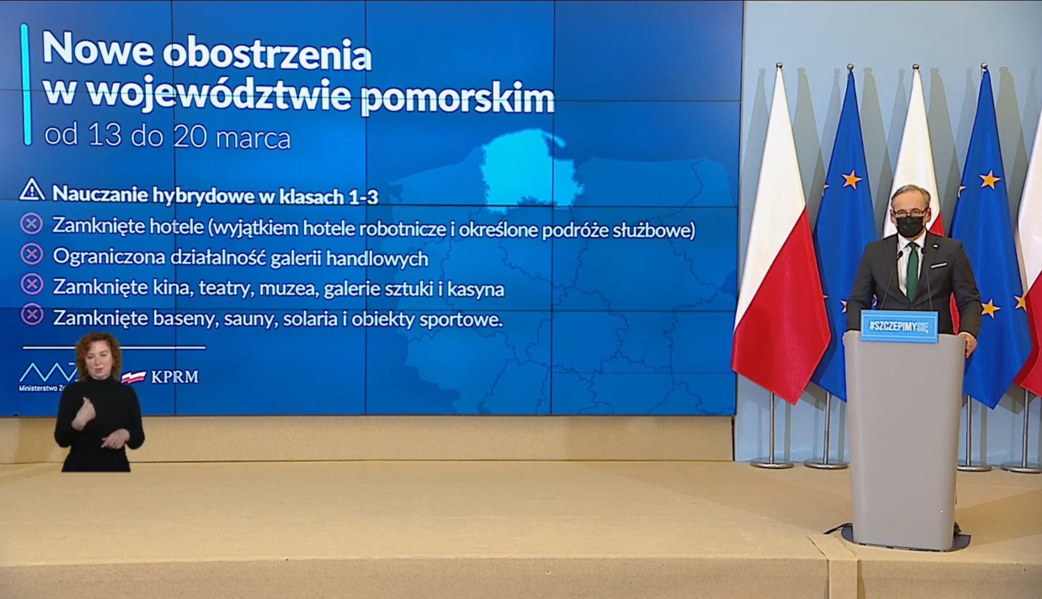 Koronawirus: Pomorskie z nowymi obostrzeniami