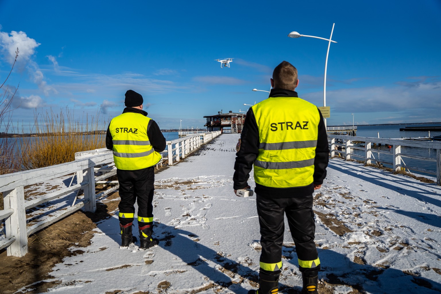 Ptasia grypa w powiecie puckim: Dronami i na łodziach szukają padłych łabędzi