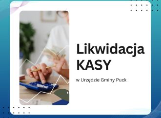 Kasa w budynku Urzędu Gminy Puck czynna tylko do końca marca 2025 roku