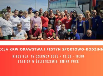 Żelistrzewo zaprasza na akcję mobilnego poboru krwi połączoną ze sportowo-rodzinnym festynem
