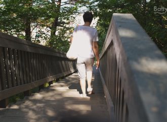 Wejście nr 21 na plażę w Jastrzębiej Górze po remoncie