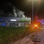 Puck: pożar pawilonu na ul. Żarnowieckiej! Akcja strażaków trwała ponad cztery godziny