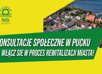 Puck zaprasza mieszkańców na konsultacje społeczne dotyczące rewitalizacji miasta